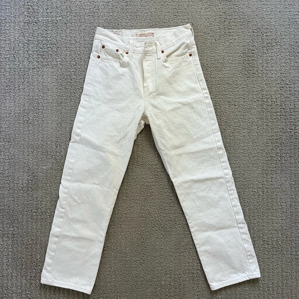 Classic White Women's Jeans - Picture 2 of 8